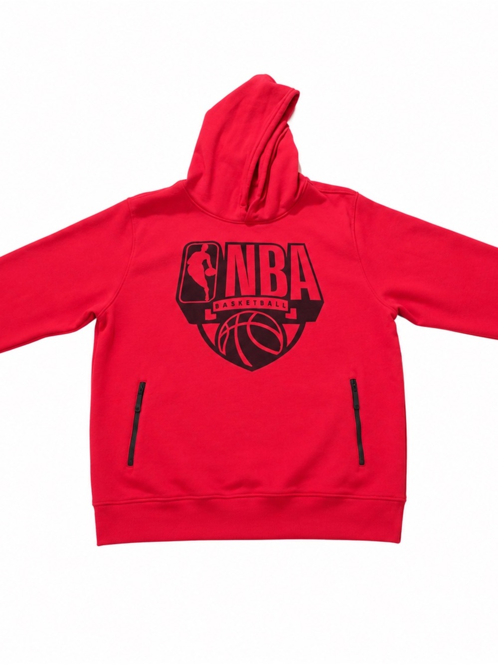 NBA Red Graphic Hoodie | Men’s 2X | Cozy Fleece Pullover